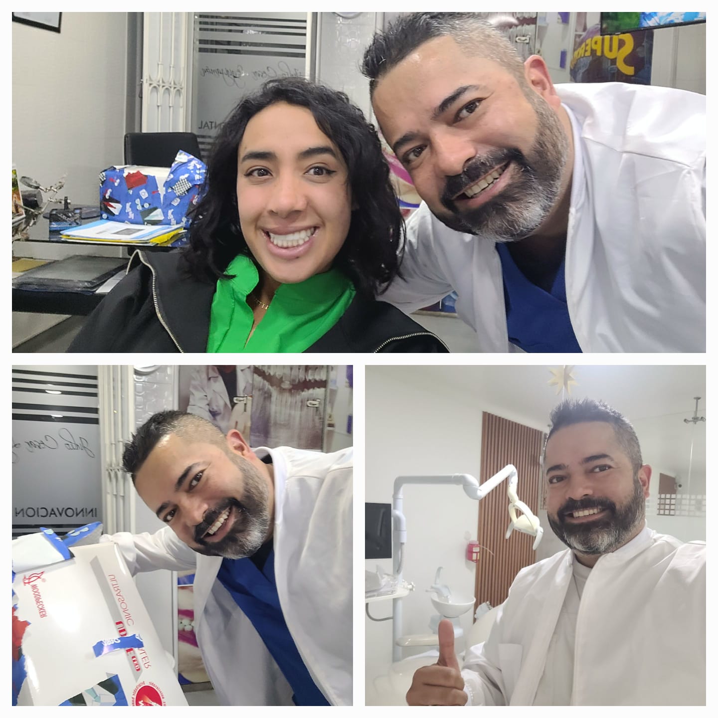 Dr. Leguizamón con certificaciones de sociedades odontológicas